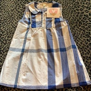 Girls plaid sleeveless dress